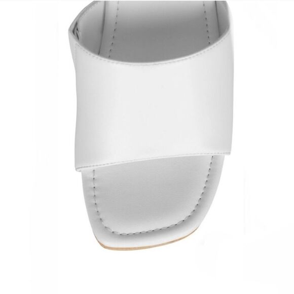 New Jeffrey Campbell Pellucid Platform Sandal white clear unique high heel sz 9 - Picture 4 of 9